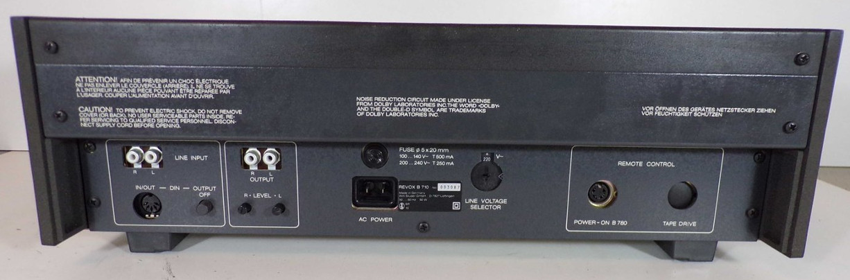 REVOX B710 rear